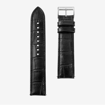 Sternglas-Horlogeband Heritage 20mm Zwart - 24007