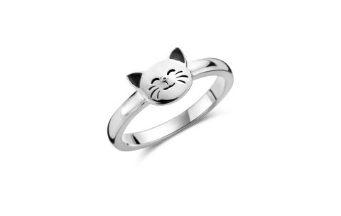 Bellini Ring, model 579.070 poes met zwart emaille - 24047