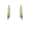 AUDAR Oorknoppen, model E1992 zilver met 18krt.goud (lengte 28mm) - 24076 AUDAR Oorknoppen, model E1992 zilver met 18krt.goud (lengte 28mm) - 24076