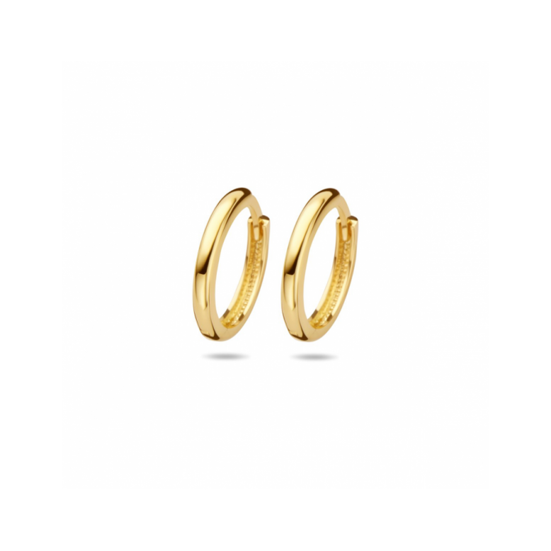 Oorringen, 14krt.goud (14x2mm.) - 22556