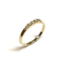 Eclat Alliance Ring, 9krt.witgoud met 5 diamanten totaal 0,15ct. - 24119