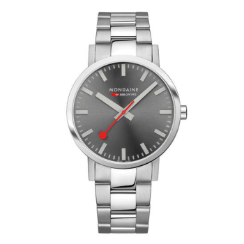 Mondaine Horloge Classic 660.30360.81SBJ Mat Grijs (40mm) - 24139