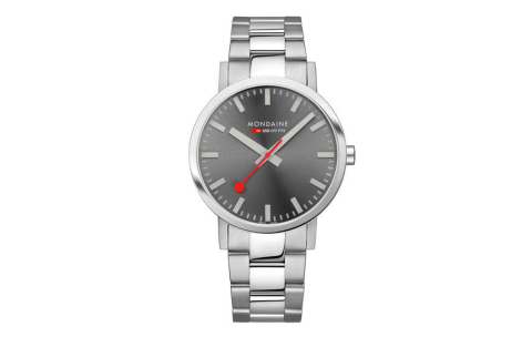 Mondaine Horloge Classic 660.30360.81SBJ Mat Grijs (40mm) - 24139