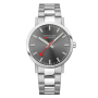 Mondaine Horloge Classic 660.30360.81SBJ Mat Grijs (40mm) - 24139