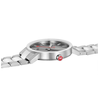 Mondaine Horloge Classic 660.30360.81SBJ Mat Grijs (40mm) - 24139 Mondaine Horloge Classic 660.30360.81SBJ Mat Grijs (40mm) - 24139