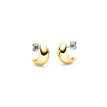 Boccia Oorknoppen, titanium verguld model 05089-02 (8x16mm.) - 24145