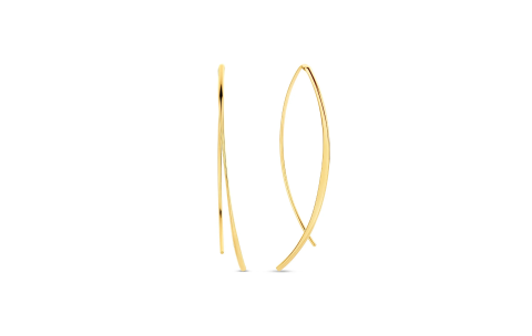 Jackie Oorhangers, 14krt.goud "Mayfair Earrings" (lengte: 41mm.) - 24150