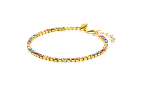 Zinzi Armband, model ZIA2679 multicolour (lengte 17-20cm.) - 24197