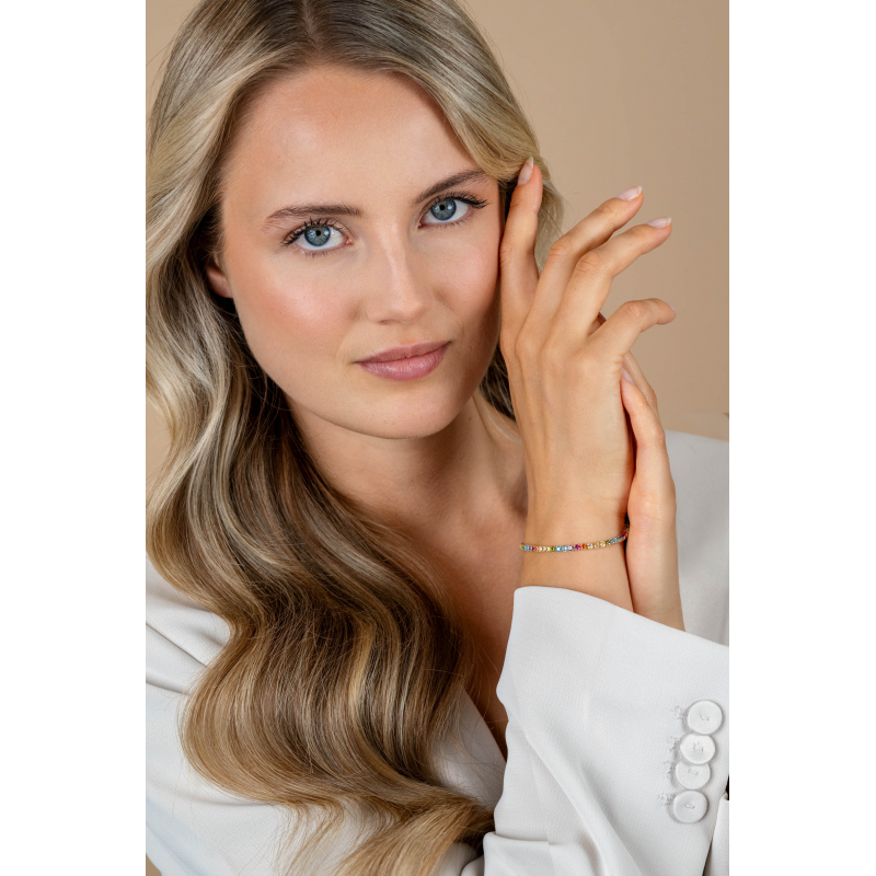 Zinzi Armband, model ZIA2679 multicolour (lengte 17-20cm.) - 24197