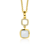 Zinzi Hanger, model-ZIH2308 draaibaar mintgroen en wit onyx (excl.collier) - 24200 Zinzi Hanger, model-ZIH2308 draaibaar mintgroen en wit onyx (excl.collier) - 24200