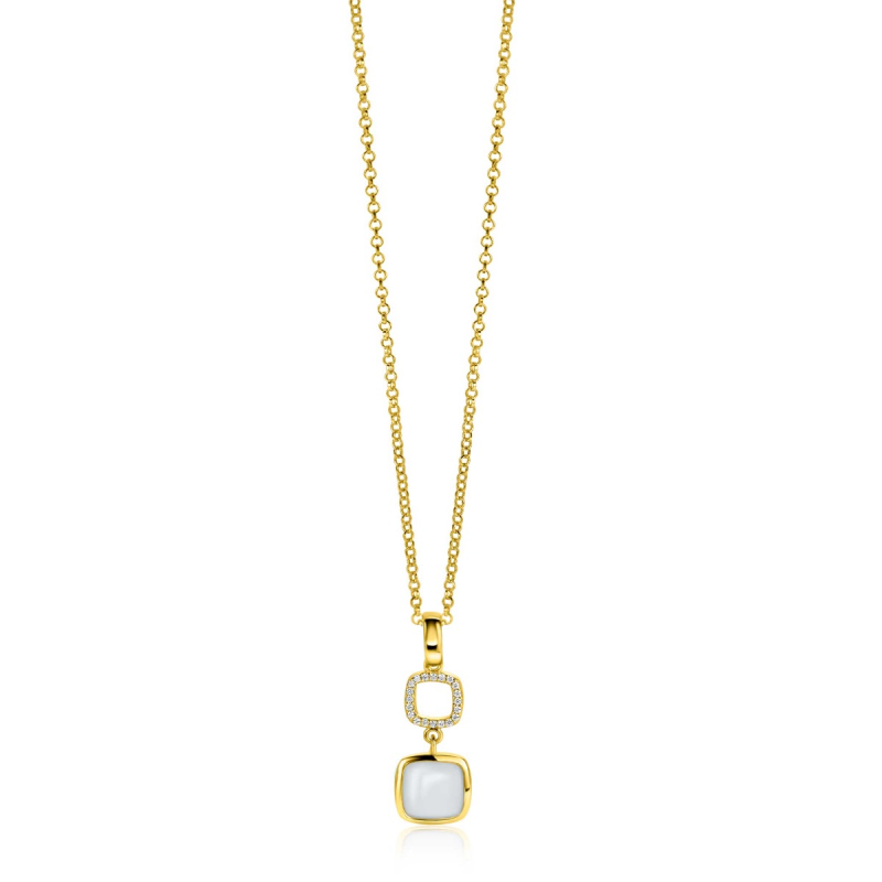 Zinzi Hanger, model-ZIH2308 draaibaar mintgroen en wit onyx (excl.collier) - 24200 Zinzi Hanger, model-ZIH2308 draaibaar mintgroen en wit onyx (excl.collier) - 24200