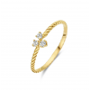 Jackie Ring,14krt.goud "Triangle WhiteTopaz" (maat 54) - 24237 Jackie Ring,14krt.goud "Triangle WhiteTopaz" (maat 54) - 24237