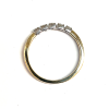 Memoire Ring, 14krt.bicolour goud met 5 diamanten totaal 0,25ct. (maat 56) - 24261 Memoire Ring, 14krt.bicolour goud met 5 diamanten totaal 0,25ct. (maat 56) - 24261