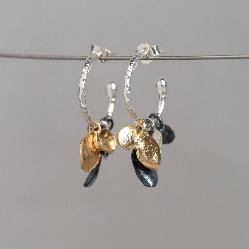 Jeh Jewels Oorstekers, model 21520 zilver verguld met (lengte 1,8cm.) - 24292