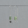 Jeh Jewels Oorhangers, model 21340 zilver met groen Kyaniet (lengte 5cm.) - 24298
