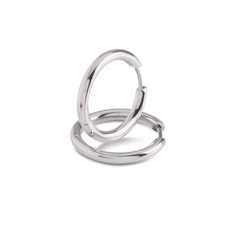Boccia Oorringen, titanium model 05070-01 (23x3mm.) - 24306 Boccia Oorringen, titanium model 05070-01 (23x3mm.) - 24306