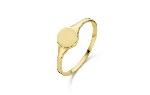 Jackie Ring,14krt.goud Signet  (maat 56) - 24308