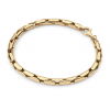 Armband, zilver geel verguld cardanoschakel (lengte 19cm.) - 24309