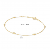 Jackie Armband, 14krt.goud "Let's Celebrate Bracelet" (lengte: 16-17,5cm.) - 24332