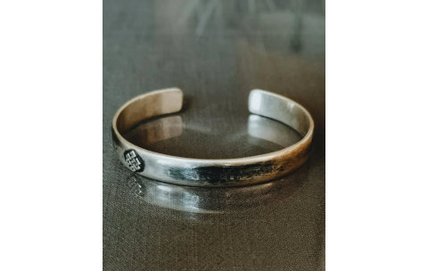 TAJ AMSTERDAM Zilveren Cuff Herenarmband Kara (one size) - 24335