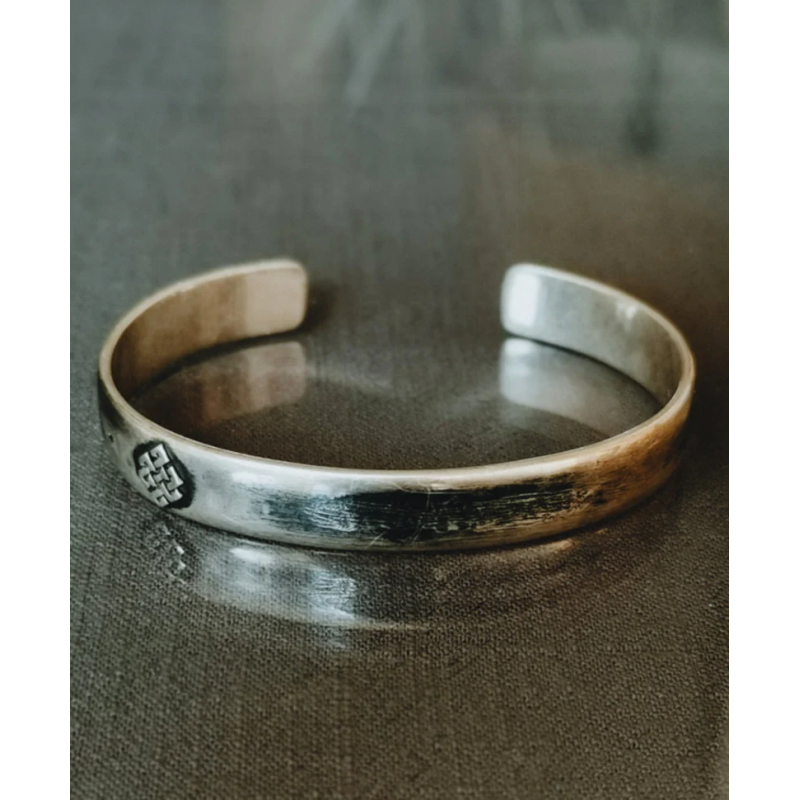 TAJ AMSTERDAM Zilveren Cuff Herenarmband Kara (one size) - 24335 TAJ AMSTERDAM Zilveren Cuff Herenarmband Kara (one size) - 24335