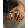 TAJ AMSTERDAM Zilveren Cuff Herenarmband Kara (one size) - 24335 TAJ AMSTERDAM Zilveren Cuff Herenarmband Kara (one size) - 24335
