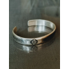 TAJ AMSTERDAM Zilveren Cuff Herenarmband Kara (one size) - 24335 TAJ AMSTERDAM Zilveren Cuff Herenarmband Kara (one size) - 24335
