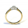 Ring,14krt.bicolour goud met diamant totaal 0,19ct. (maat:50) - 24353