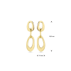 Oorhangers, zilver verguld (lengte 38mm.) - 24364
