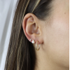 Oorknoppen, 14krt.goud met zoetwaterparel (4,5mm.) - 24383