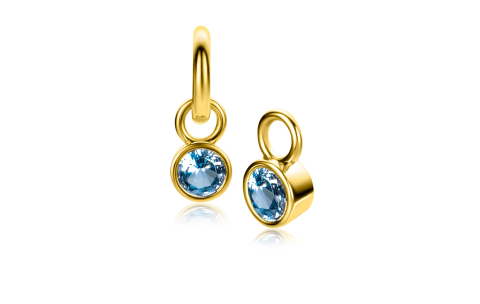 Zinzi Oorbedels, model ZICH-MRT birthstone december excl. oorringen (7mm.) - 24386