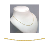 Collier, 9krt. geel kleurig anker 1mm. (lengte: 45cm.) - 24401