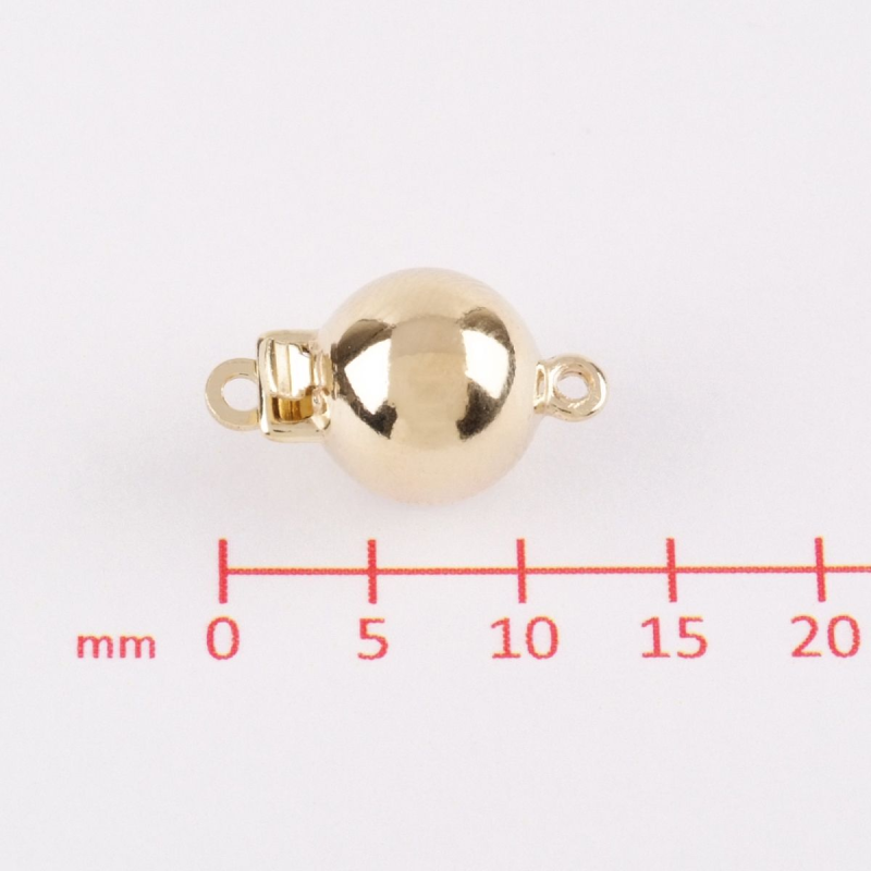 Parelsluiting, zilver verguld (8mm.) - 24404