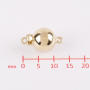Parelsluiting, zilver verguld (8mm.) - 24404