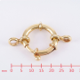 Sierveerring, zilver verguld (18mm.) - 24405