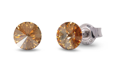 Spark Oorknoppen, model K1122SS29GS small candy studs 6mm. - 24415
