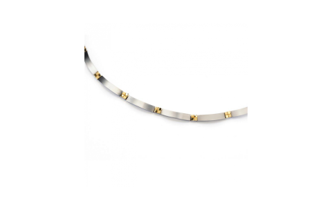 Boccia Collier, edelstaal/titanium model 0831-02 (lengte: 45cm.) - 24594