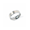 Boccia Ring, titanium model 0101-21 breedte: 6mm. deels verguld - 24701