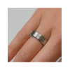 Boccia Ring, titanium model 0101-21 breedte: 6mm. deels verguld - 24701