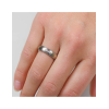 Boccia Ring, titanium/verguld met diamant 0.025ct. model 0130-04 breedte:5mm. - 24702