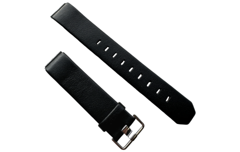 Horlogeband van Jacob Jensen 17mm Leer Zwart - 24430