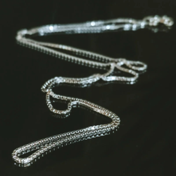 TAJ AMSTERDAM Zilveren Ketting model Lesedi (lengte 60cm.) - 24439