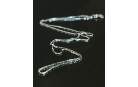 TAJ AMSTERDAM Zilveren Ketting model Lesedi (lengte 60cm.) - 24439