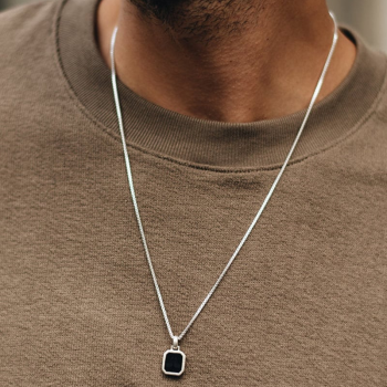 TAJ AMSTERDAM Zilveren Ketting model Lesedi (lengte 60cm.) - 24439