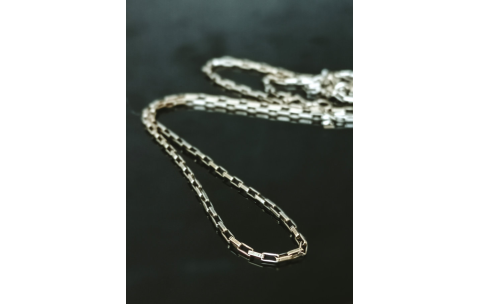 TAJ AMSTERDAM Zilveren Ketting Andrik met ovale schakel (lengte:55cm) - 24440