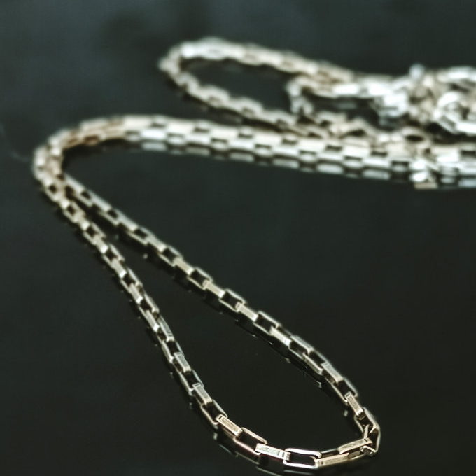 TAJ AMSTERDAM Zilveren Ketting Andrik met ovale schakel (lengte:55cm) - 24440