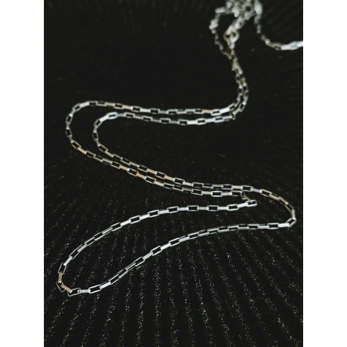 TAJ AMSTERDAM Zilveren Ketting Andrik met ovale schakel (lengte:55cm) - 24440