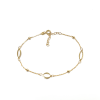 Armband, 14krt.bicolour goud (lengte: 17-20cm.) - 24443