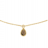 Jackie Collier, 14krt.goud met hanger "Amstel Smoky Quartz Necklace" (lengte -40-43-45cm.) - 24454 Jackie Collier, 14krt.goud met hanger "Amstel Smoky Quartz Necklace" (lengte -40-43-45cm.) - 24454