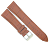 Horlogeband 22mm Bruin Krokodillenprint - 24465